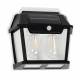 Filo Podwójny kinkiet solarny IP44 0.13W LED 20-300lm 3000K czarny EKO0731 Milagro