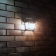 Filo Podwójny kinkiet solarny IP44 0.13W LED 20-300lm 3000K czarny EKO0731