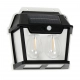 Filo Podwójny kinkiet solarny IP44 0.13W LED 20-300lm 3000K czarny EKO0731