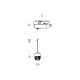 Hang Track lampa wisząca do szynoprzewodu 1F 1XE27 czarna ML2278