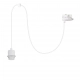 Hang Track lampa wisząca do szynoprzewodu 3F 1XE27 biała ML2281 Milagro