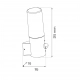 Harlem kinkiet ogrodowy IP44 1xE27 czarny EKO1710