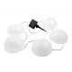 Hemi lampa solarna IP44 0.1W LED RGB biała, czarna EKO0450