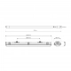Lampa Hermetyczna zestaw IP65 2xT8 120cm LED szara EKH2340