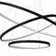 Hoop lampa wisząca 93W LED 4000K czarna ML1543