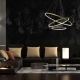 Hoop lampa wisząca 93W LED 4000K złota ML1547