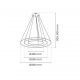 Hoop lampa wisząca 93W LED 4000K złota ML1547