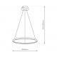 Hoop lampa wisząca 27W LED 4000K chrom ML1549