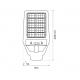 Kers Ii latarnia solarna IP65 300W LED 1200lm 6500K czarna EKO1191