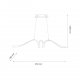 Loop lampa wisząca 28W LED 1700lm 4000K czarna ML1577