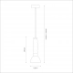 Lucco lampa wisząca 13W LED 1478lm 3000K dymiony ML1417