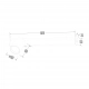 Magnet kinkiet 5W LED 550lm CCT 3000K, 4000K biały ML1129