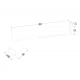 Magnet lampa sufitowa 5W LED 550lm CCT 3000K, 4000K biała ML1132