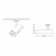 Magro reflektor do szynoprzewodu 1F 7W LED 600lm CCT 3000K, 4000K czarny ML1119