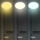 Maq lampa sufitowa IP40 40W LED 4300lm CCT 3000K, 4000K, 6500K biała ML1663