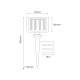 Micro LED girlanda IP44 0.06W LED 2lm 3000K czarna EKO0624