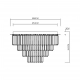 Milano lampa sufitowa 9xE14 złota ML1024