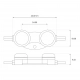 Sspro2 moduł LED IP68 0.72W LED 70lm 6500K transparentny EKM0557