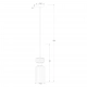 Molly lampa wisząca 1xE14 bursztynowy ML1823