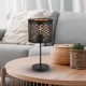 Morgan lampka nocna 1xE27 czarna, złota ML1802