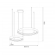 Orbita lampa wisząca 72W LED 4500lm 4000K biała, czarna ML1187