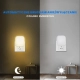 Pati lampka wtykowa 0.5W LED 10lm 2700K biała EKW1439