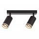 Pipe Ring lampa sufitowa 2XGU10 czarna ML2069 Milagro