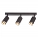 Pipe Ring lampa sufitowa 3XGU10 czarna ML2071 Milagro