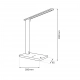 Post lampka biurkowa 5W LED 300lm CCT 3000K-6500K czarna ML1630