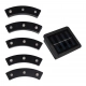Pot lampa solarna stojąca IP44 0.06W LED 2lm 3000K czarna EKO1449