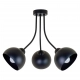 Queen lampa sufitowa 3xE27 czarna MLP2056