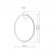 Saturno lampa sufitowa IP44 46W LED 2500lm 4000K złota ML8861