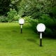 Solarna Kulka lampka ogrodowa stojąca IP44 0.06W LED 1lm 6000K czarna, biała EKO0595