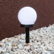 Solarna Kulka lampka ogrodowa stojąca IP44 0.06W LED 1lm 6000K czarna, biała EKO0595
