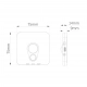 Stanley lampka podszafkowa 0.5W LED 55lm CCT 3000K, 4000K, 6000K czarna EKB1392