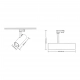 Sumba reflektor do szynoprzewodu 3F 35W LED 3720lm CCT 3000K, 4000K czarny ML1113