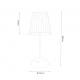 Tacoma lampka nocna 1.6W LED 240lm CCT 3000K-6000K satyna ML1291