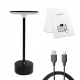 Tavolo lampka nocna 2.5W LED 250lm CCT 3000K-6000K czarna ML2269