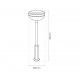 Tom lampa solarna stojąca IP44 0.1W LED RGB czarna EKO1452