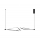 Twister lampa wisząca 56W LED 3700lm 4000K czarna ML1189 Milagro