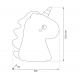 Unicorn lampka stołowa 1W LED 2.46-34.19lm 3000K, RGB wielokolorowa ML2264