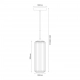 Vesta lampa wisząca 1xE27 złota ML1803