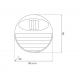 Wall kinkiet solarny IP44 0.06W LED 2lm 6000K czarny EKO0606