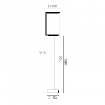 Lofoten lampa stojąca E27 IP44 1946BL0009 czarna