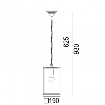 Lofoten lampa wisząca E27 IP44 1944BL0009 czarna