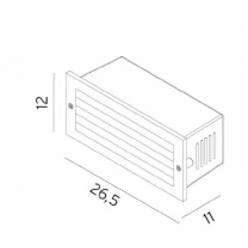 Grimstad oprawa wbudowywana IP 65 1547