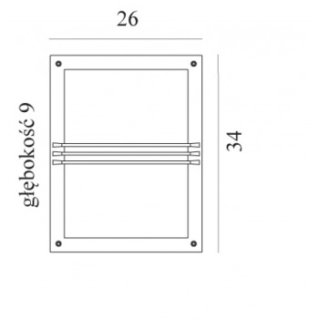 Nordkapp kinkiet LED 10W 1100LM 4000K 5026 aluminium