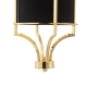 Lunga Gold Nero lampa wisząca E27 złota