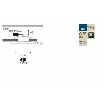 Zestaw Premium Line Whirl 3x3W LED 925.43