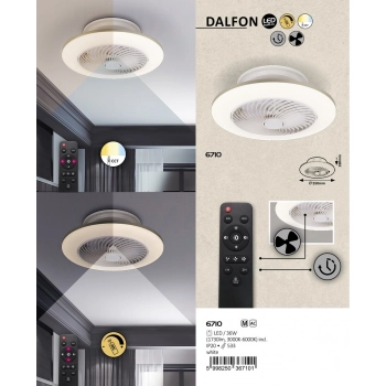 Dalfon lampa sufitowa LED 36W 2100lm 6710 biała